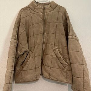 Forever 21 Tan Zip-Up Jacket